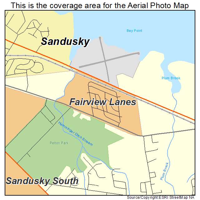 Fairview Lanes, OH location map 