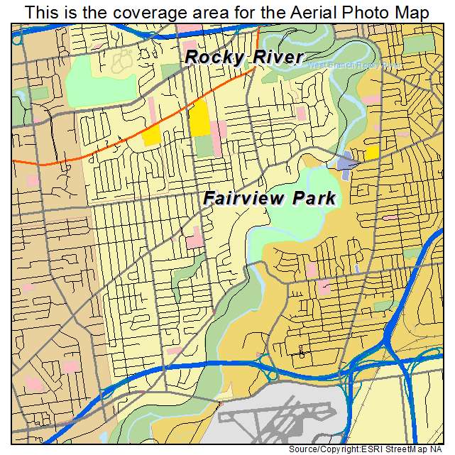 Fairview Park, OH location map 