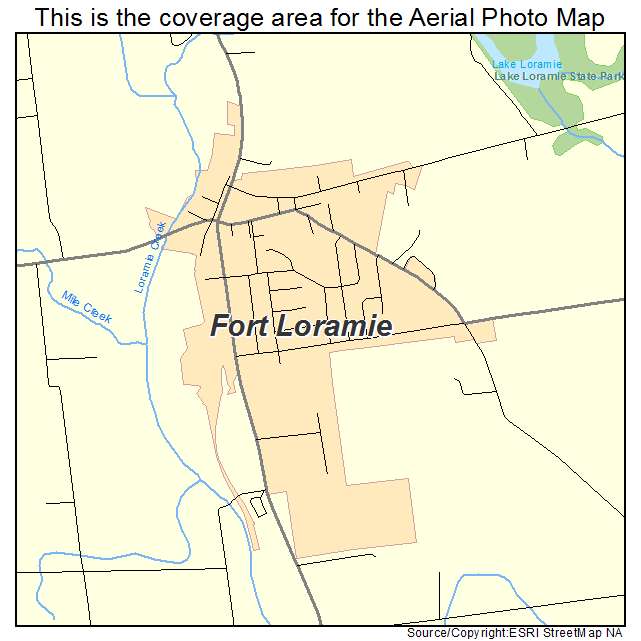 Fort Loramie, OH location map 