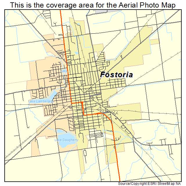 Fostoria, OH location map 