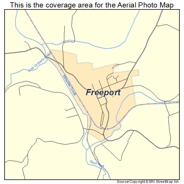 Freeport, OH location map 