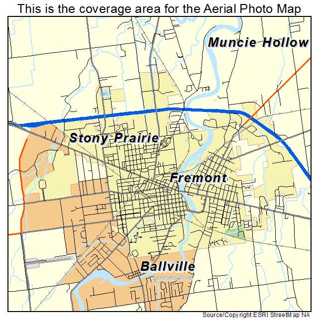 Fremont, OH location map 