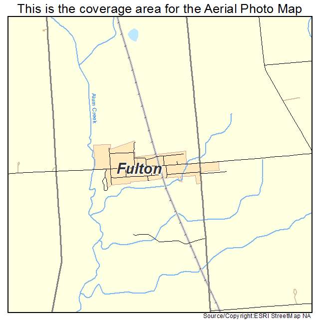 Fulton, OH location map 