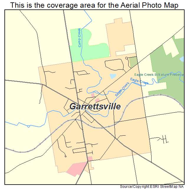 Garrettsville, OH location map 