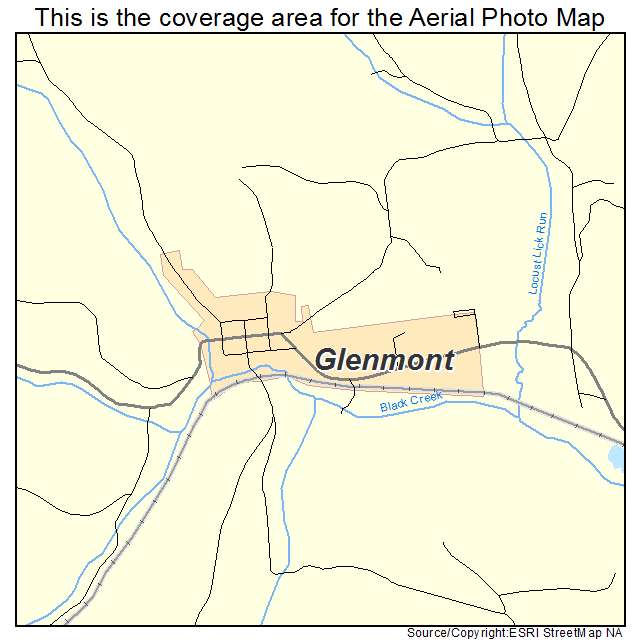 Aerial Photography Map of Glenmont, OH Ohio