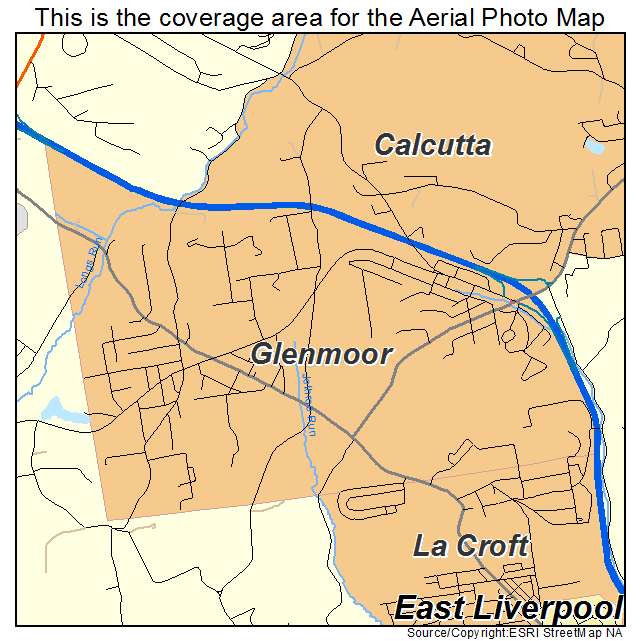 Glenmoor, OH location map 