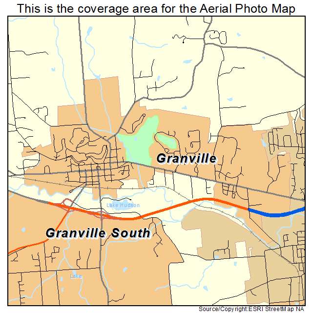 Granville, OH location map 