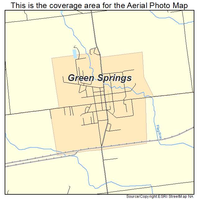 Green Springs, OH location map 