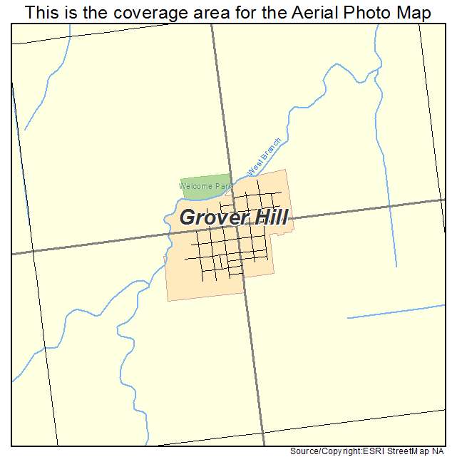 Grover Hill, OH location map 