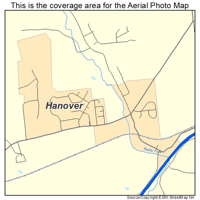 Hanover, OH location map 