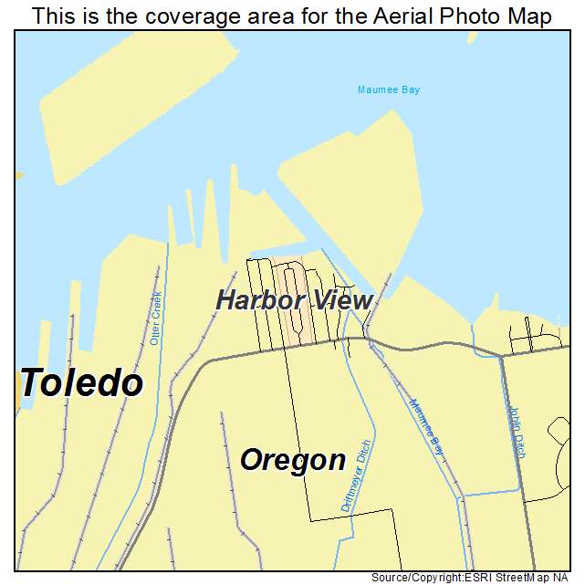 Harbor View, OH location map 