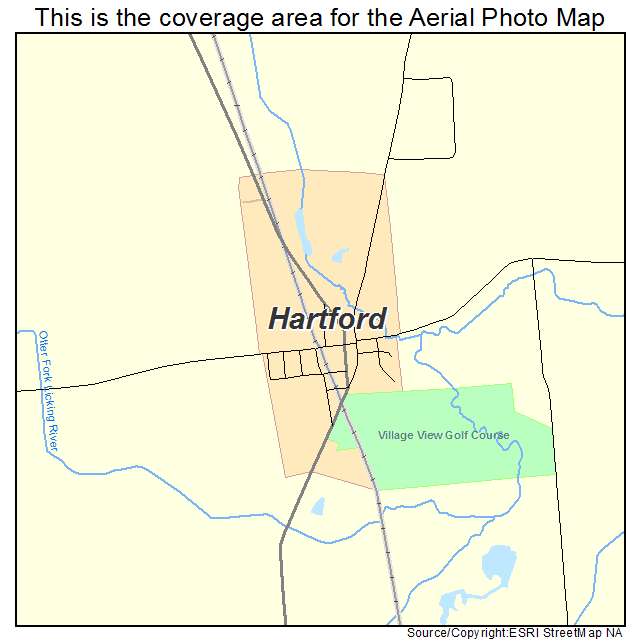 Hartford, OH location map 