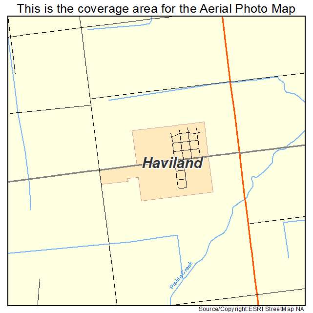 Haviland, OH location map 