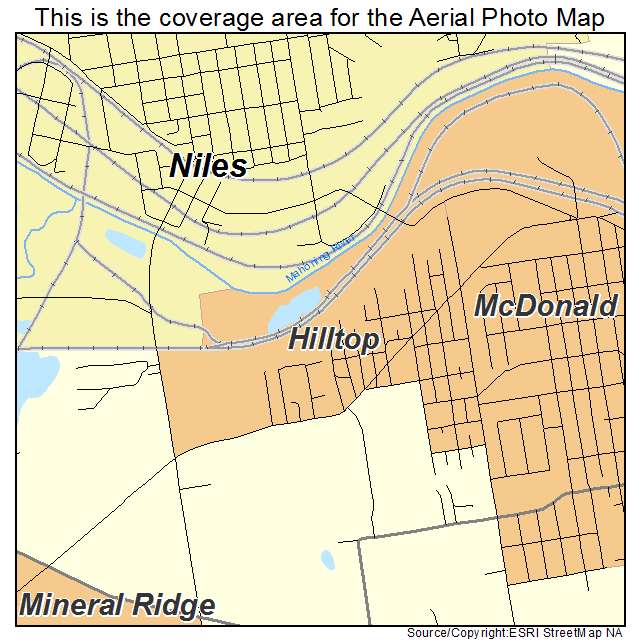 Hilltop, OH location map 