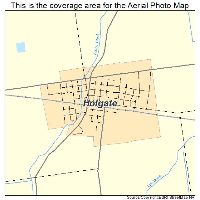 Holgate, OH location map 