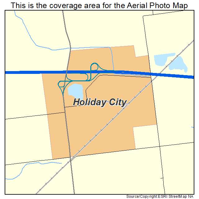 Holiday City, OH location map 