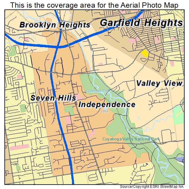 Independence, OH location map 