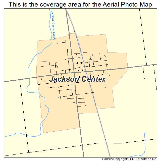 Jackson Center, OH location map 