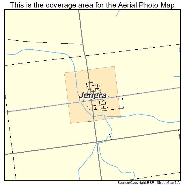 Jenera, OH location map 