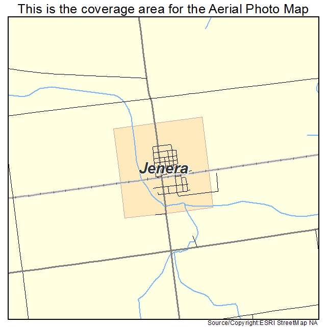 Jenera, OH location map 