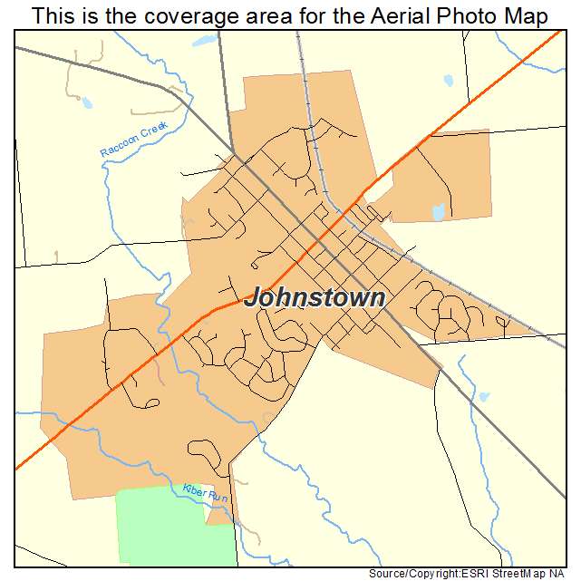 Johnstown, OH location map 