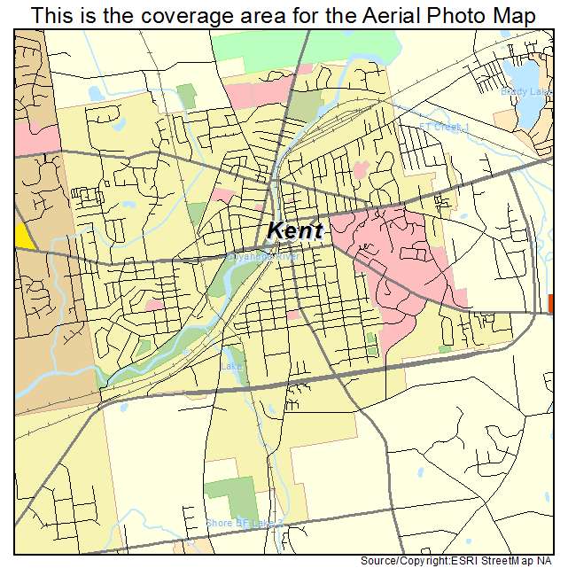 Kent, OH location map 