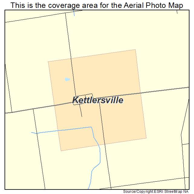 Kettlersville, OH location map 