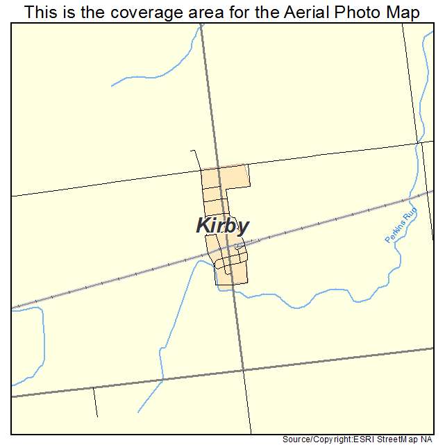 Kirby, OH location map 