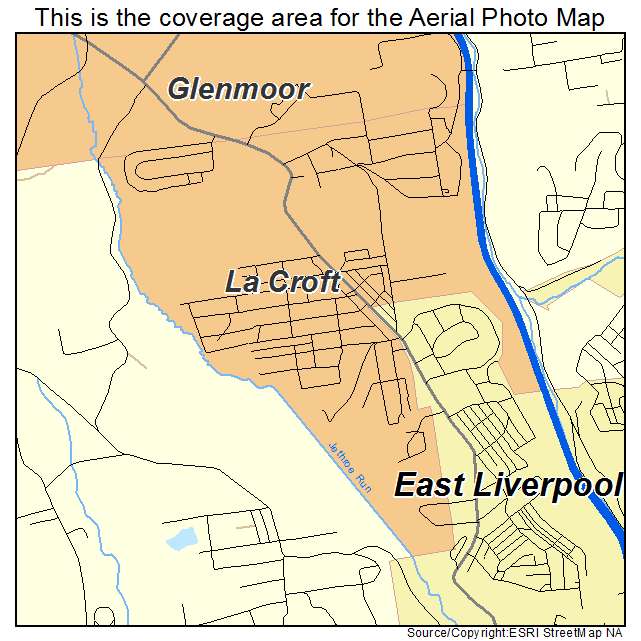 La Croft, OH location map 