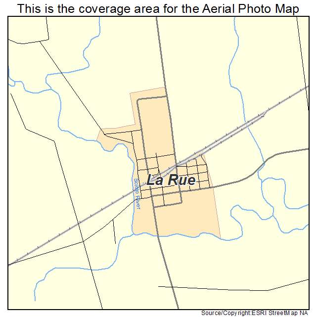 La Rue, OH location map 