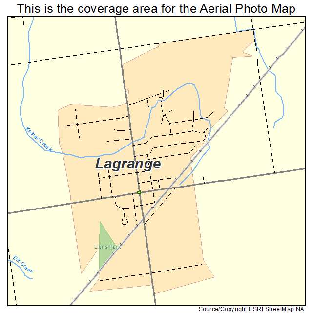 Lagrange, OH location map 