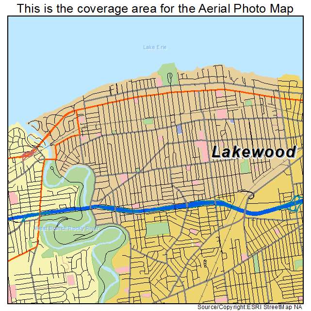 Lakewood, OH location map 