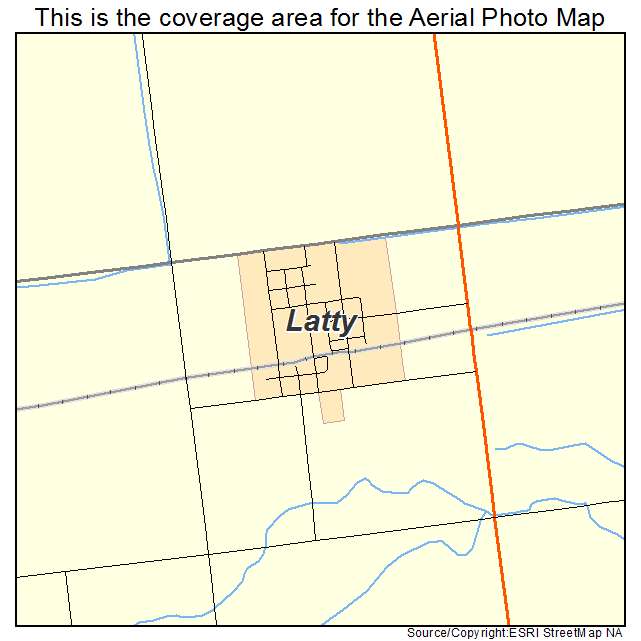Latty, OH location map 