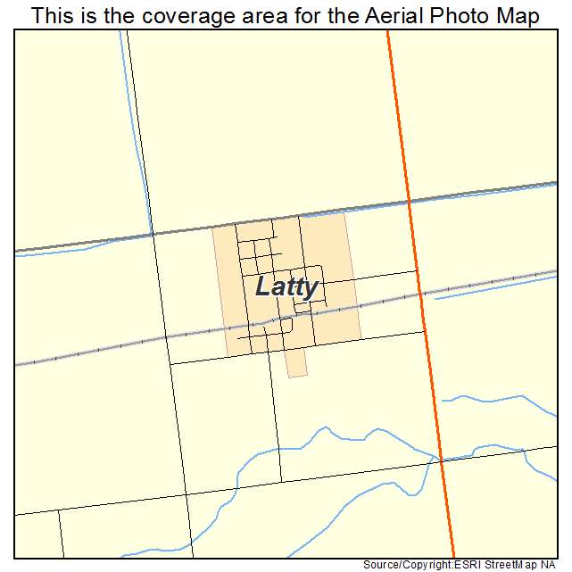 Latty, OH location map 