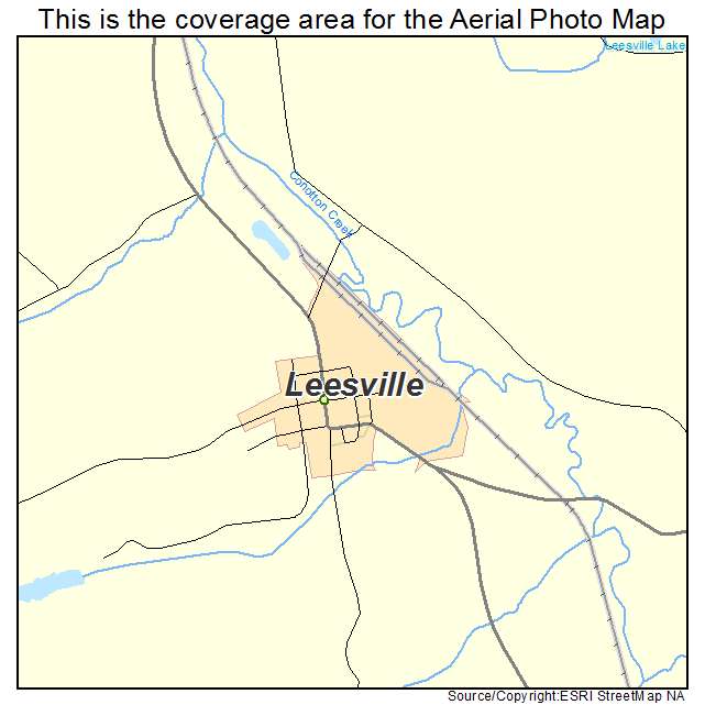 Leesville, OH location map 