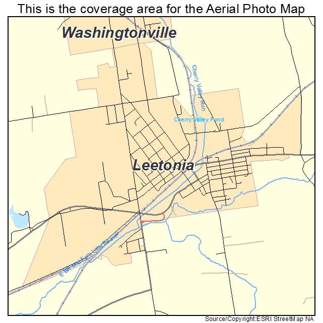 Leetonia, OH location map 