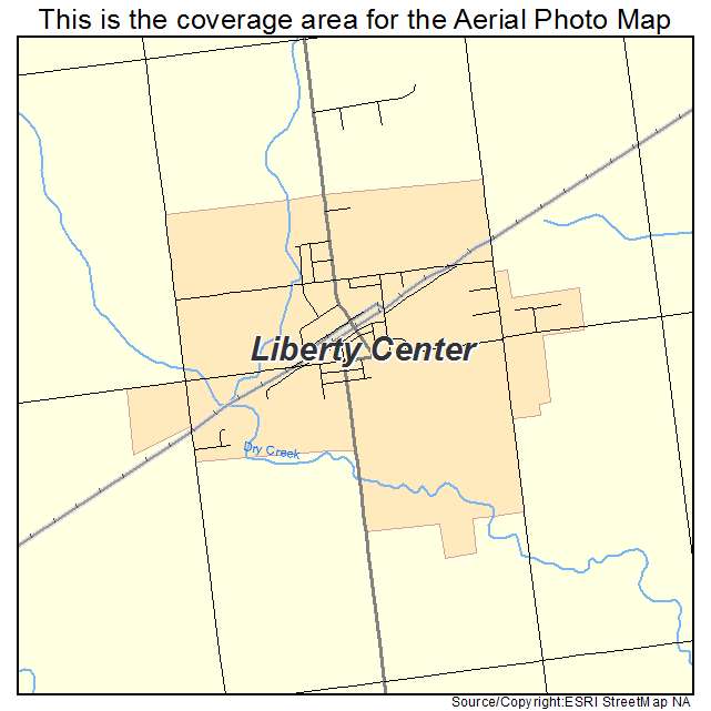Aerial Photography Map Of Liberty Center Oh Ohio