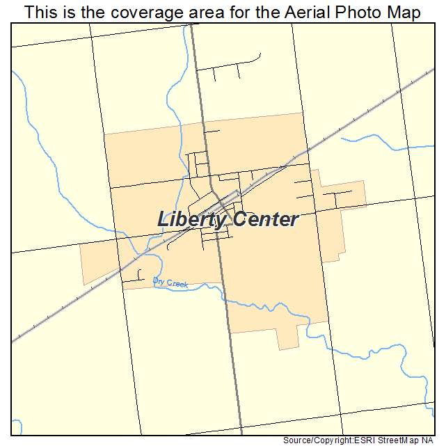 Liberty Center, OH location map 