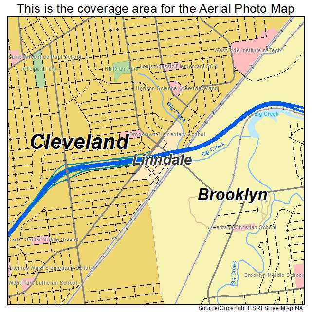 Linndale, OH location map 