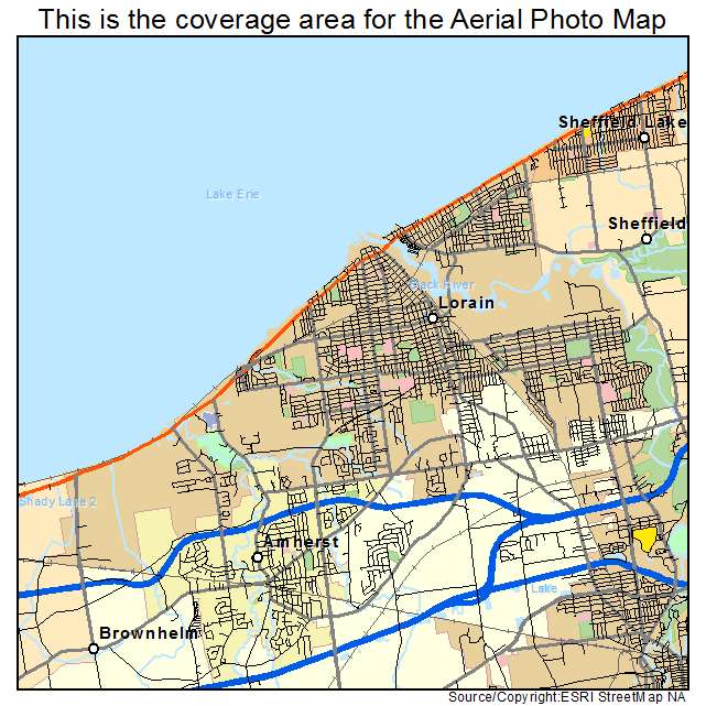 Lorain, OH location map 