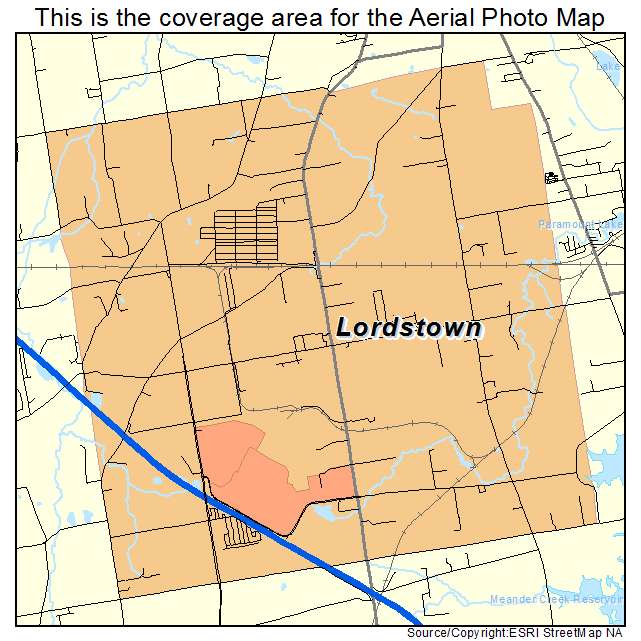 Lordstown, OH location map 