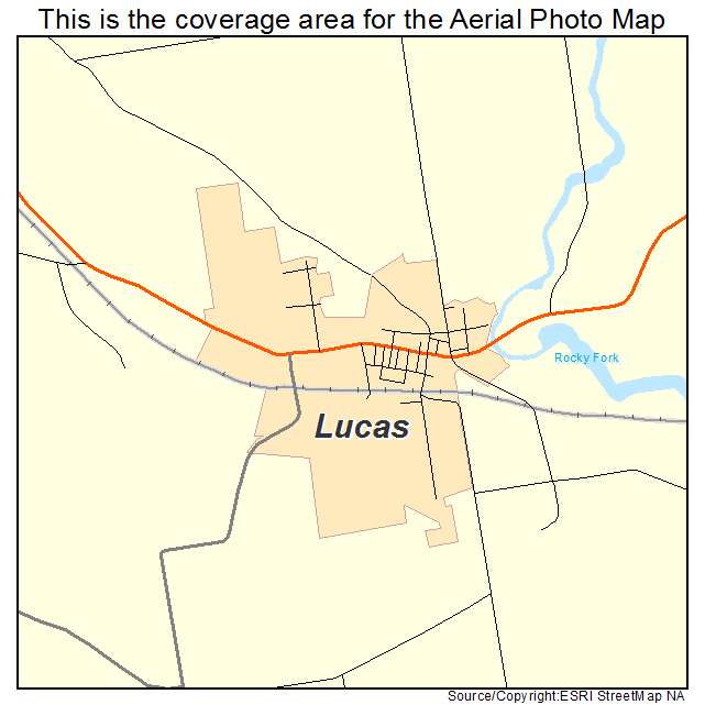 Lucas, OH location map 