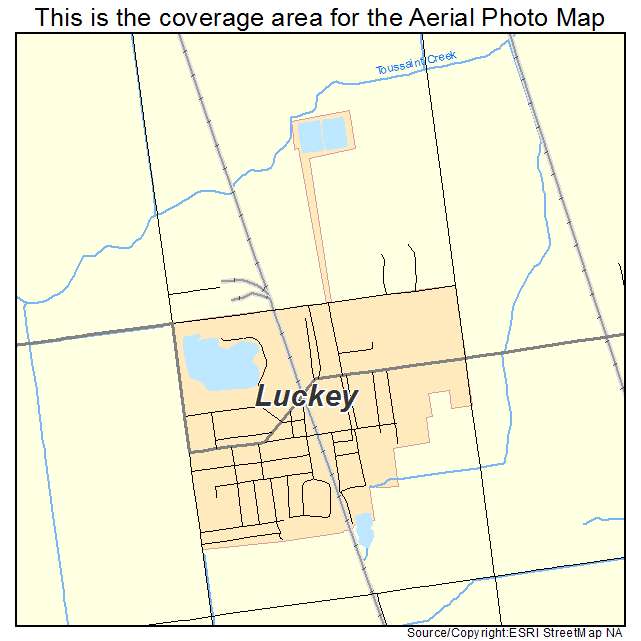 Luckey, OH location map 