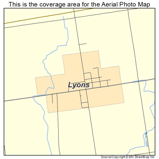 Lyons, OH location map 