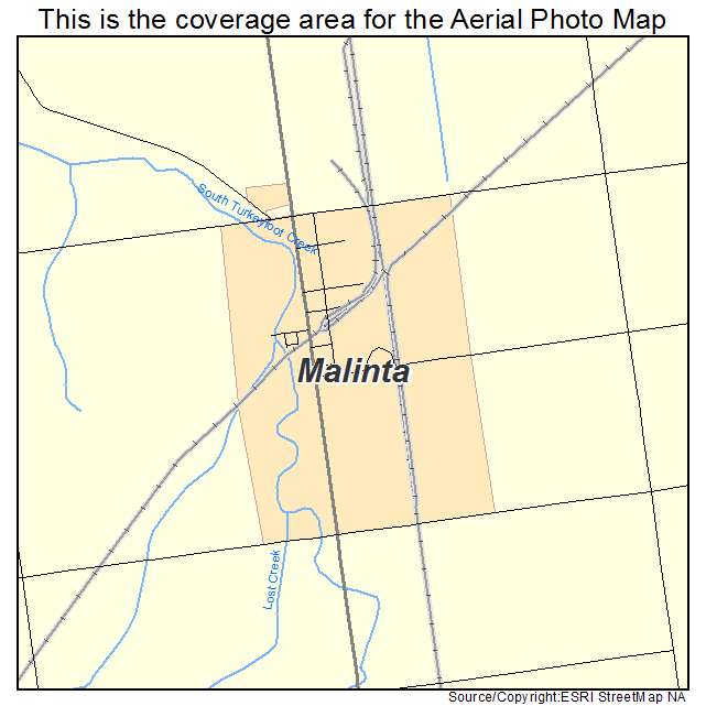 Malinta, OH location map 