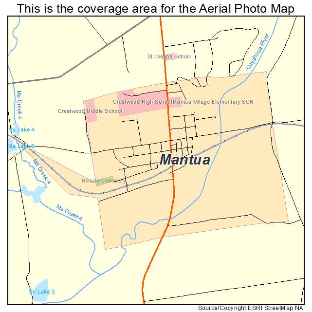 Mantua, OH location map 