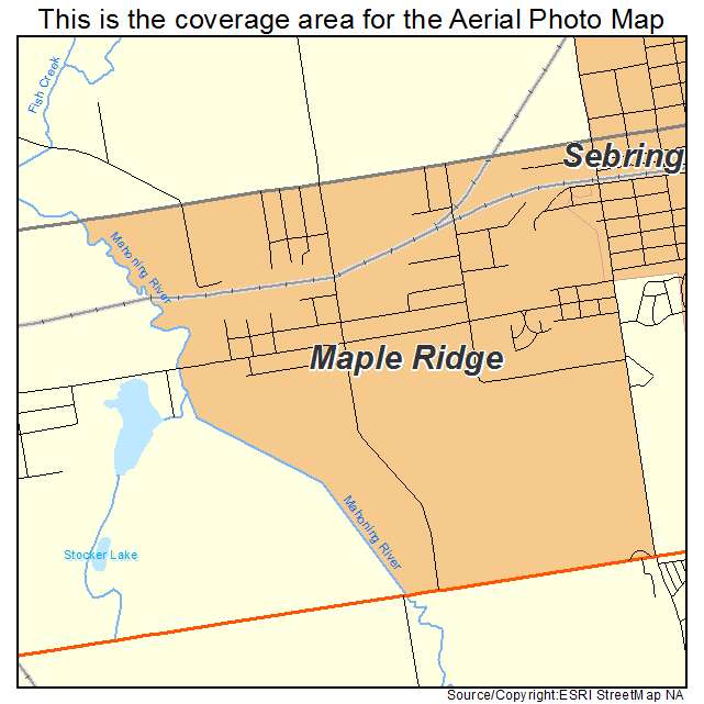 Maple Ridge, OH location map 