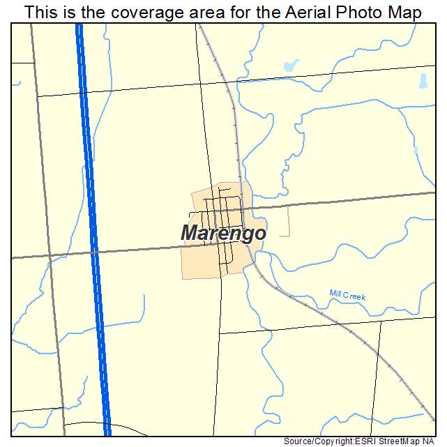 Marengo, OH location map 