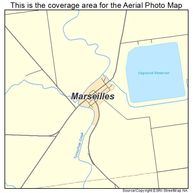 Marseilles, OH location map 
