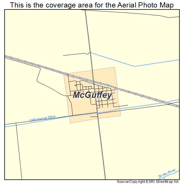 McGuffey, OH location map 